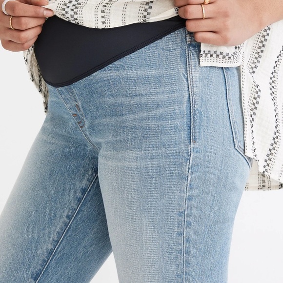 Madewell Maternity Over-the-Belly Perfect Vintage Jeans in Coney Wash SZ 28 - Picture 3 of 7